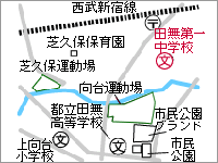 地図：田無第一中学校
