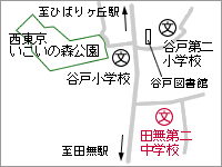 地図：田無第二中学校