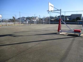 ボール遊び広場は約900平方メートル。小学校の体育館くらいの大きさ