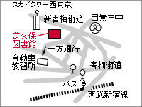 地図：芝久保図書館