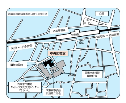 地図：中央図書館