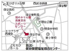 画像：スポーツセンター地図
